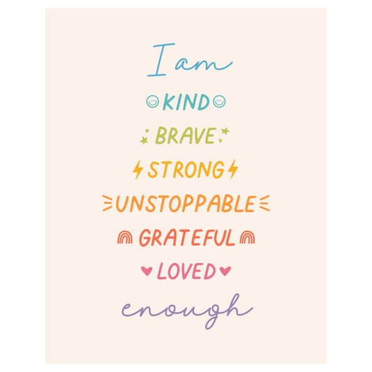 Affirmations Banner (Bright Rainbow)