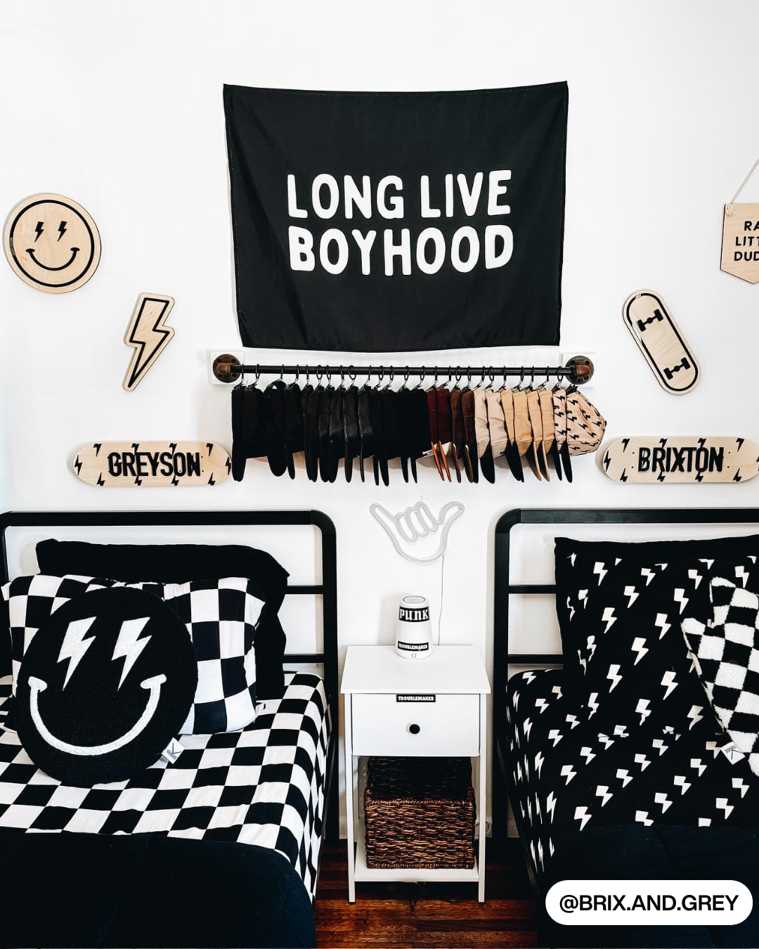 Long Live Boyhood Banner (Black)