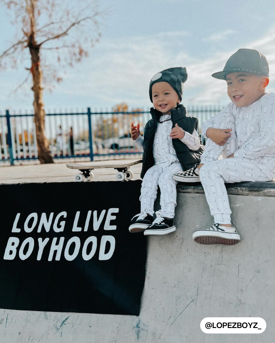 Long Live Boyhood Banner (Black)