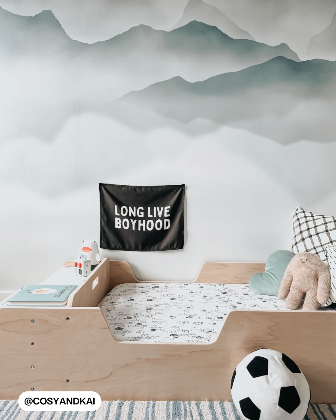 Long Live Boyhood Banner (Black)