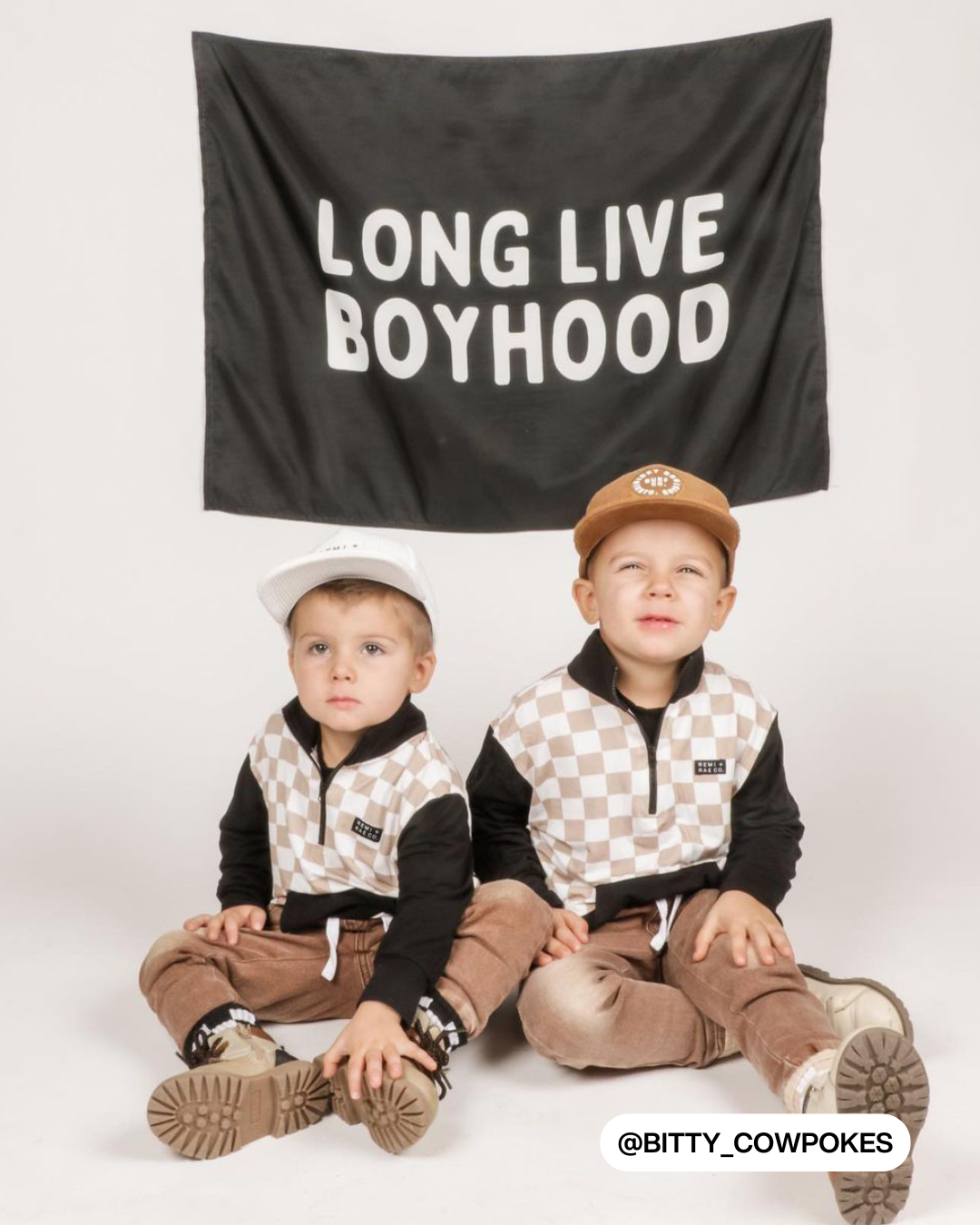 Long Live Boyhood Banner (Black)