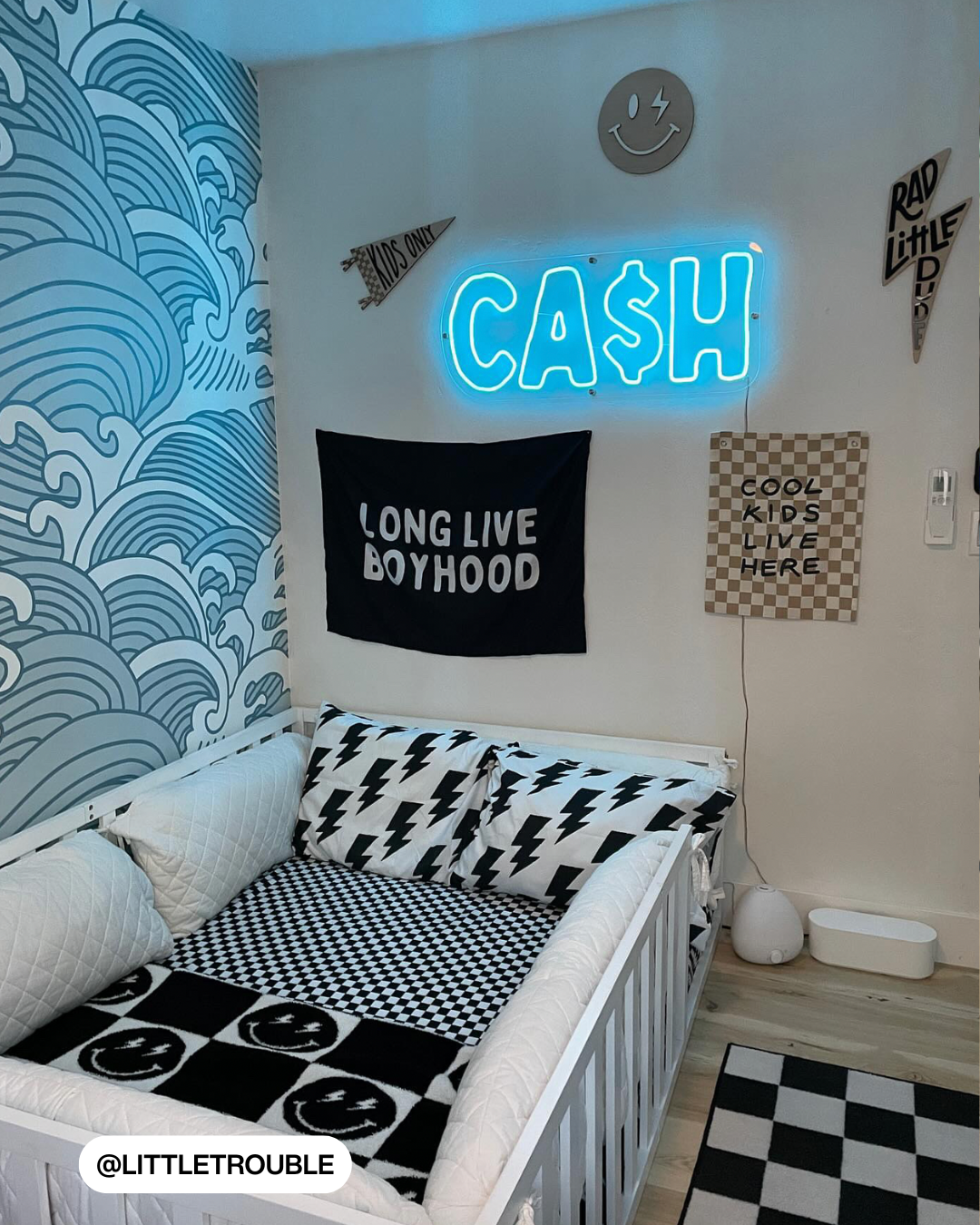 Long Live Boyhood Banner (Black)