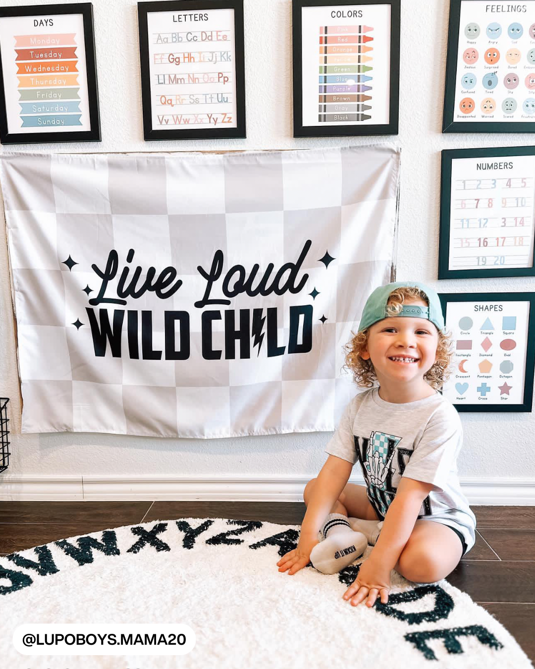 Live Loud Wild Child Banner