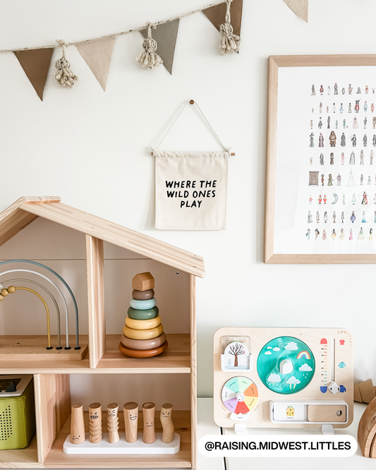 Where The Wild Ones Play Canvas Hang Sign