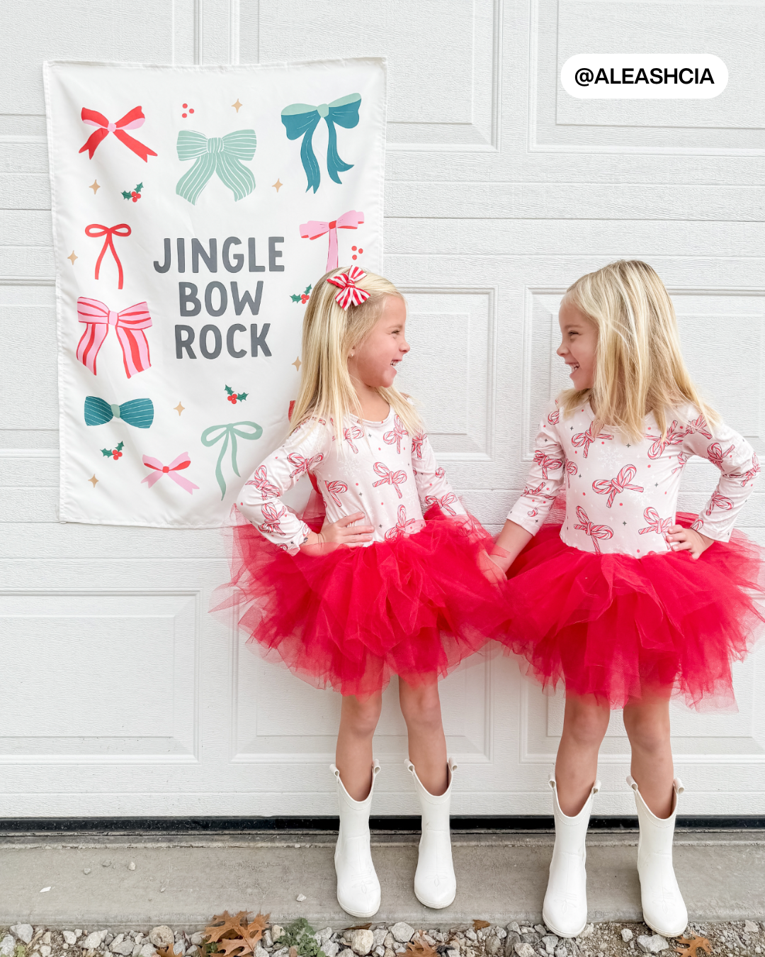 Jingle Bow Rock Banner
