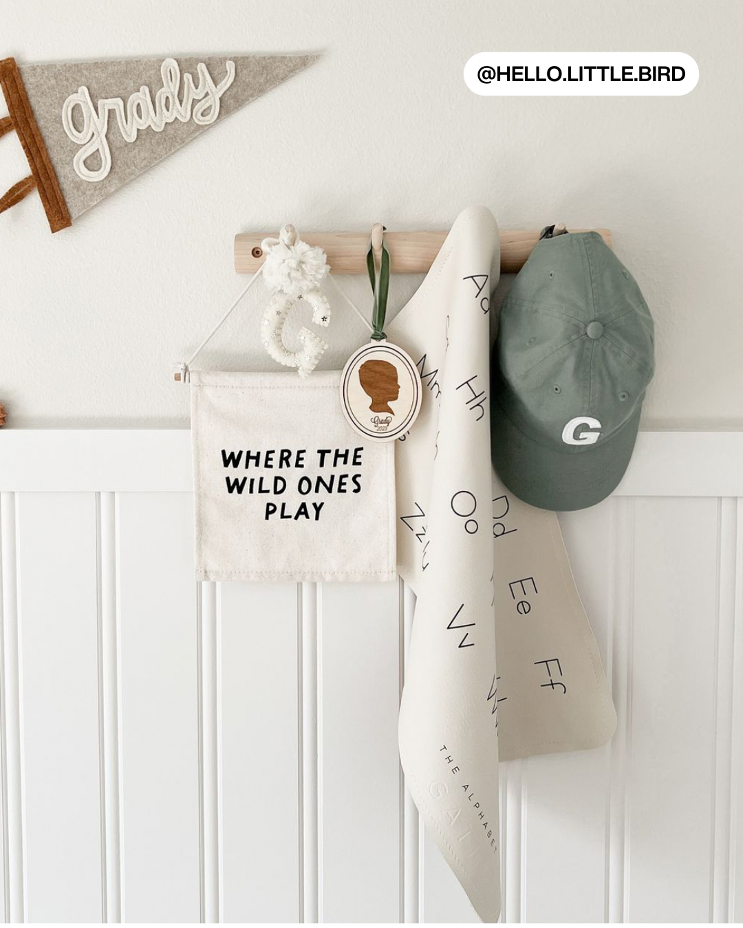 Where The Wild Ones Play Canvas Hang Sign