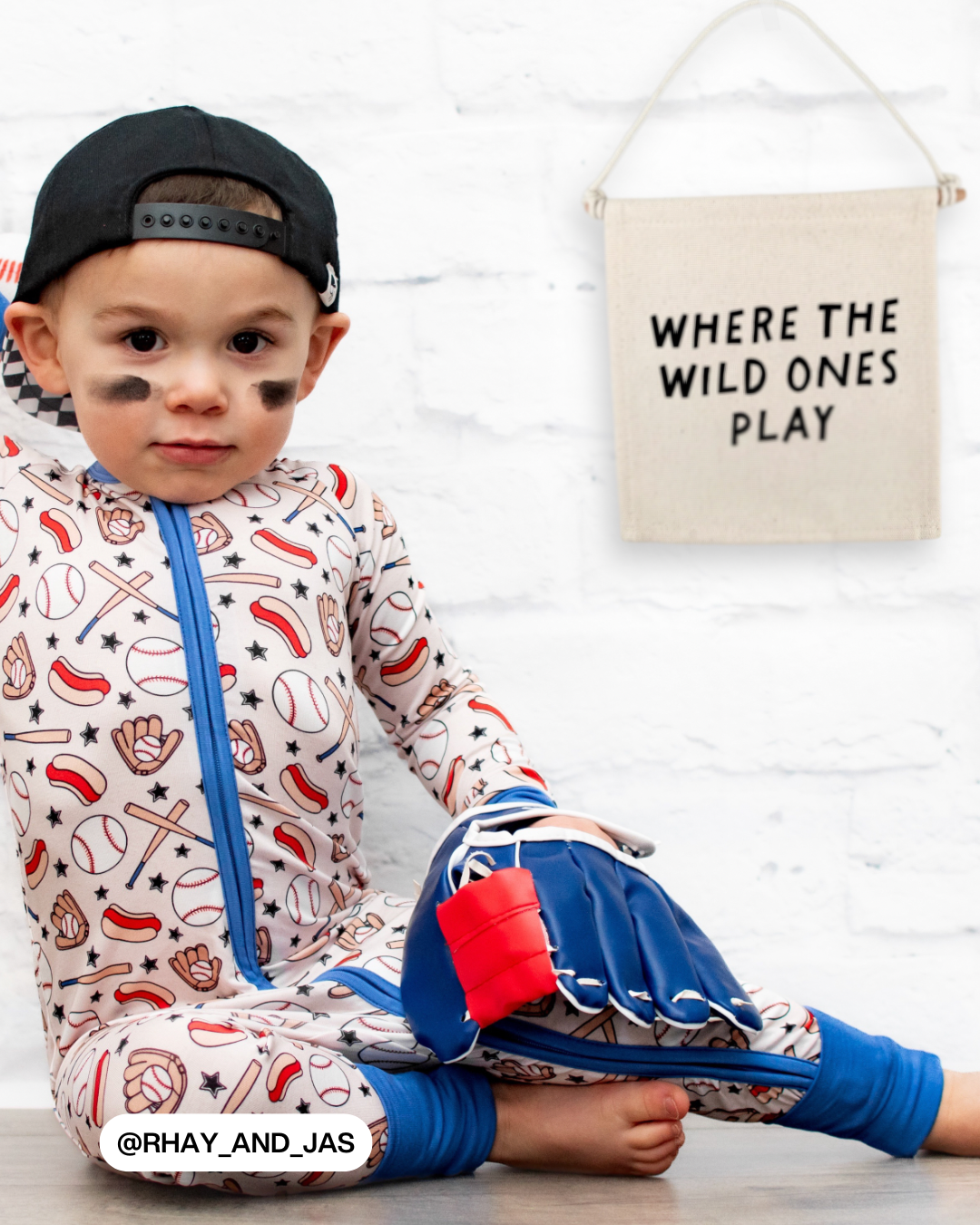 Where The Wild Ones Play Canvas Hang Sign