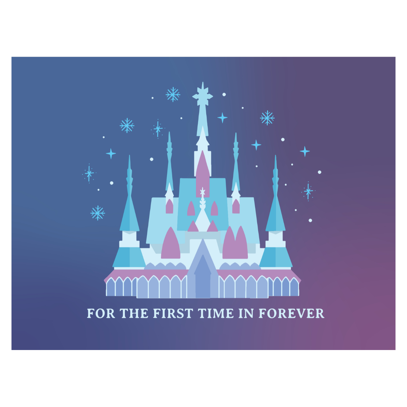 For The First Time In Forever - Ice Castle (Dark) Banner