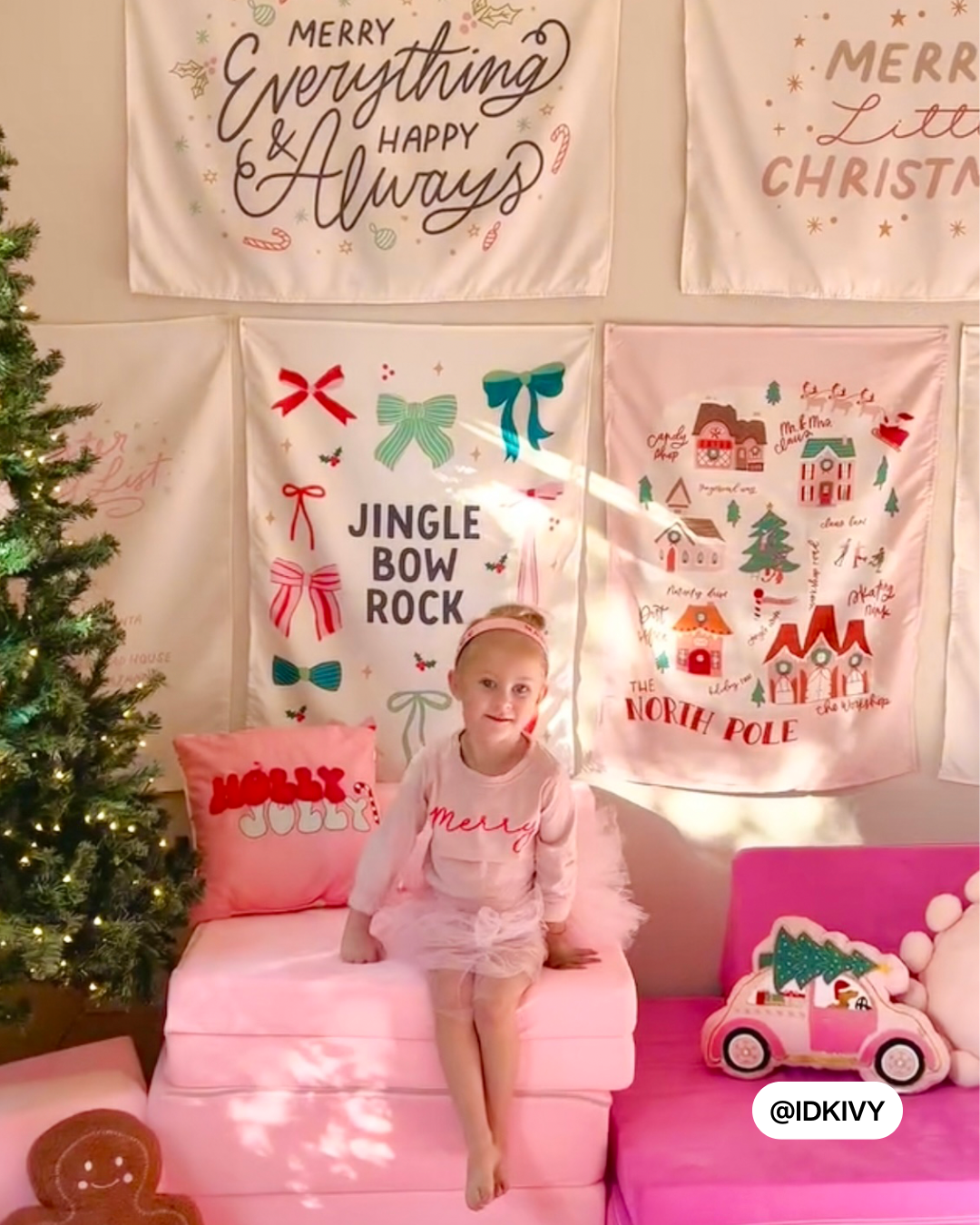 Jingle Bow Rock Banner