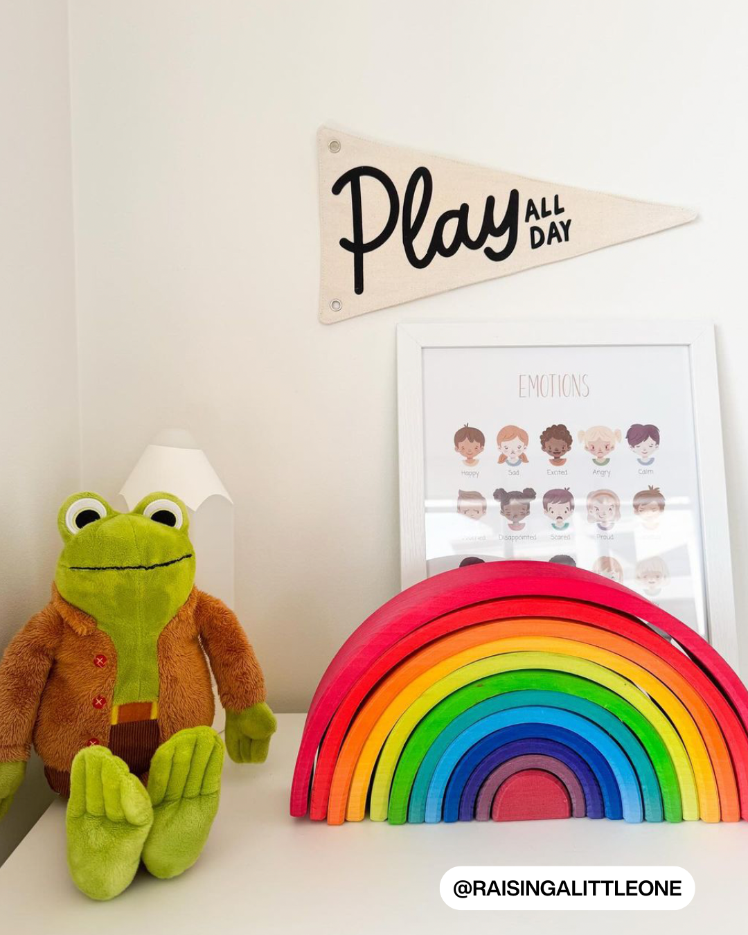 Play All Day Canvas Pennant Flag