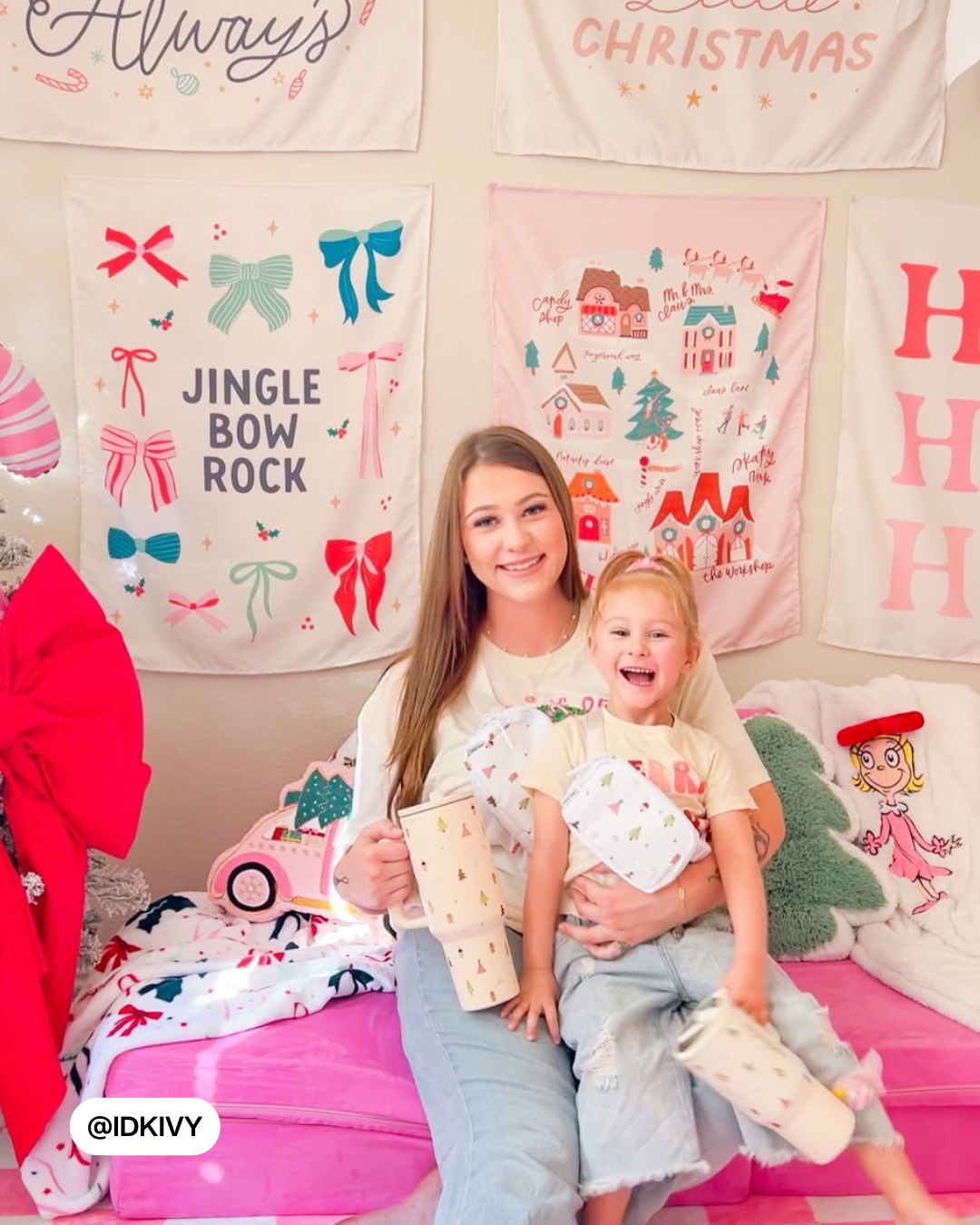 Jingle Bow Rock Banner