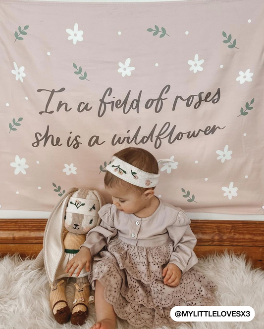In A Field of Roses She Is A Wildflower Banner