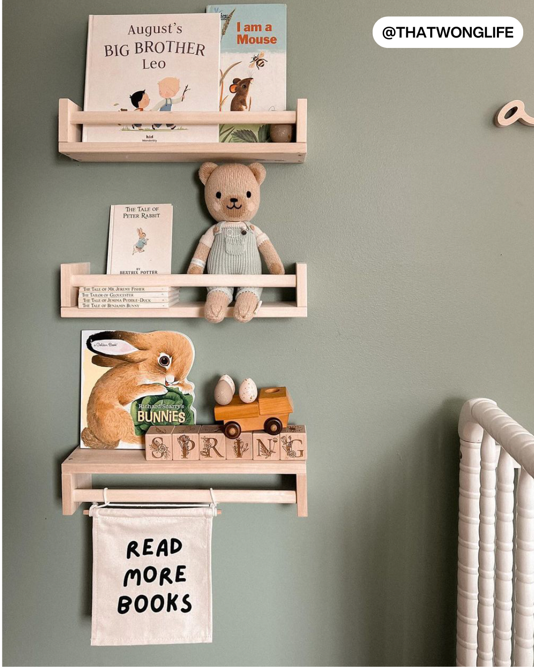 Read More Books Canvas Hang Sign
