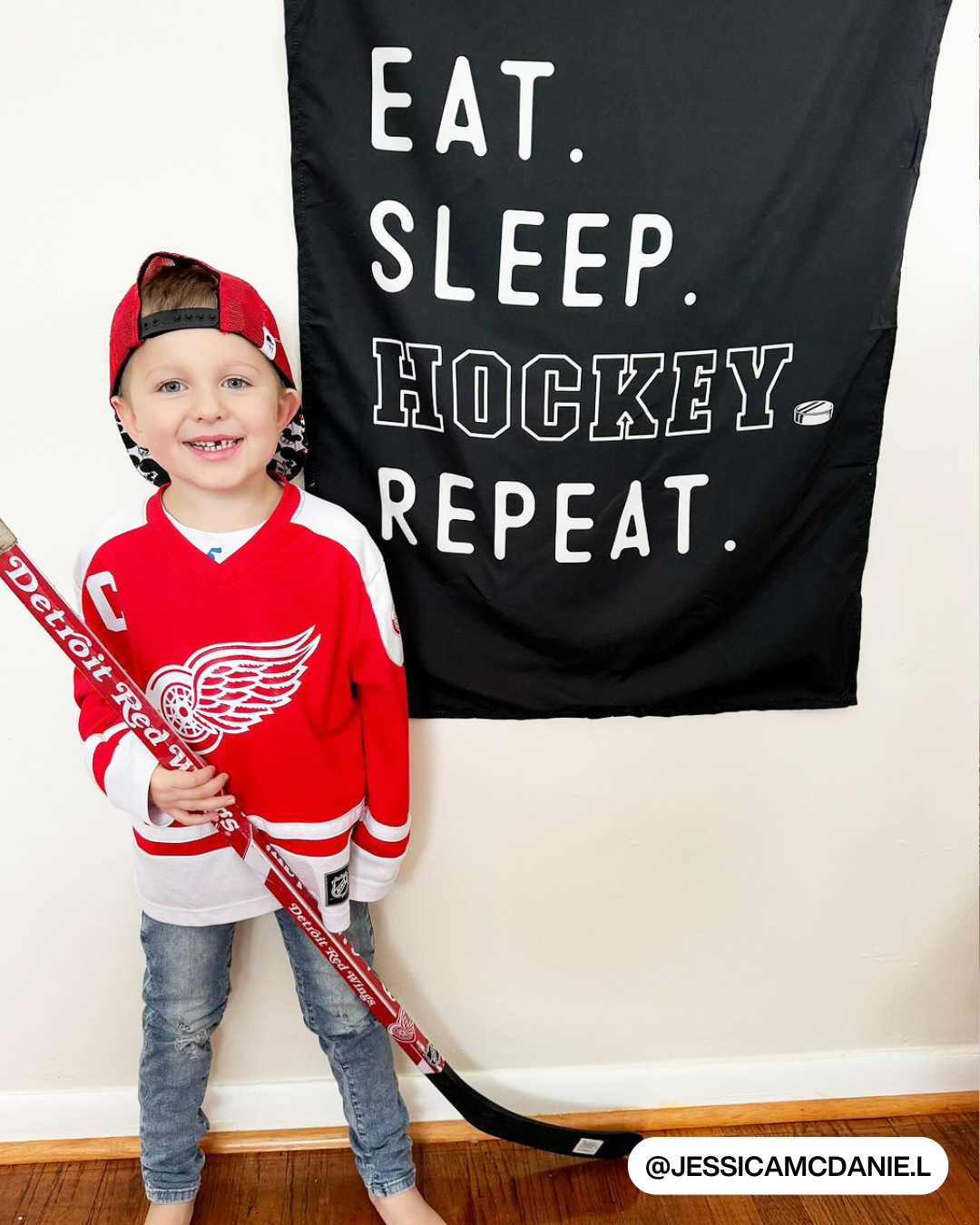 Eat Sleep Hockey Banner
