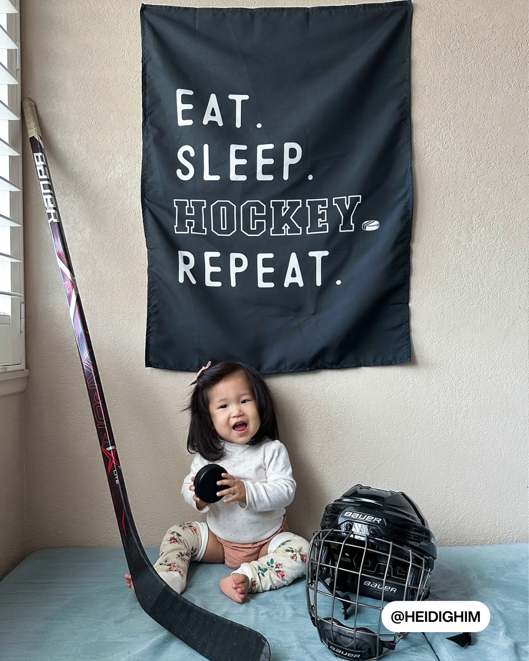 Eat Sleep Hockey Banner