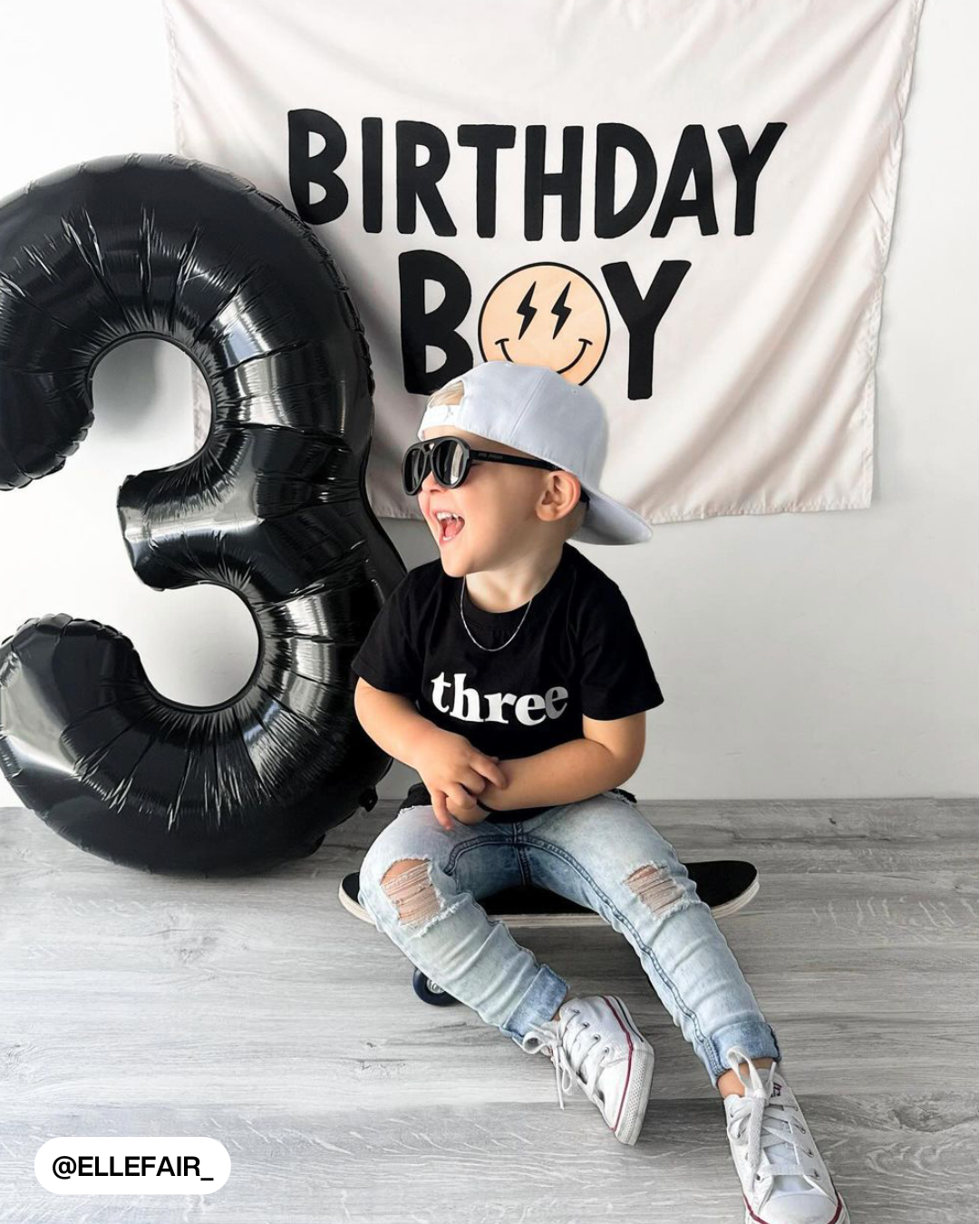 Birthday Boy Banner (Smiley)