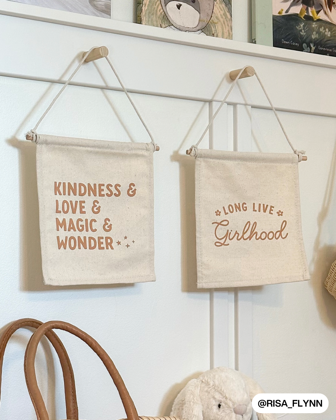 Kindness Love Magic Wonder Canvas Hang Sign