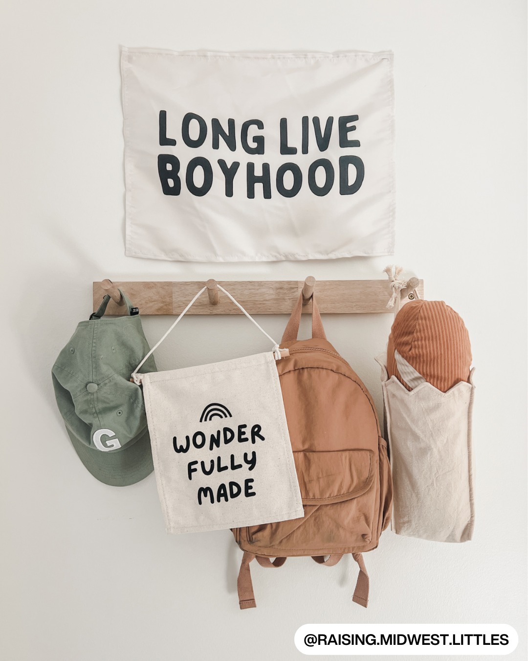 Long Live Boyhood Banner (Natural)