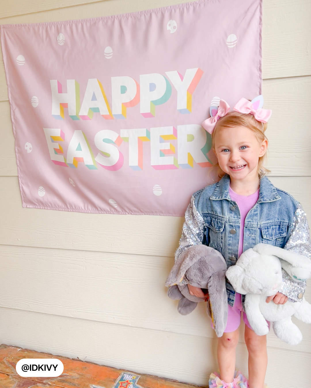 Happy Easter Banner (Purple)