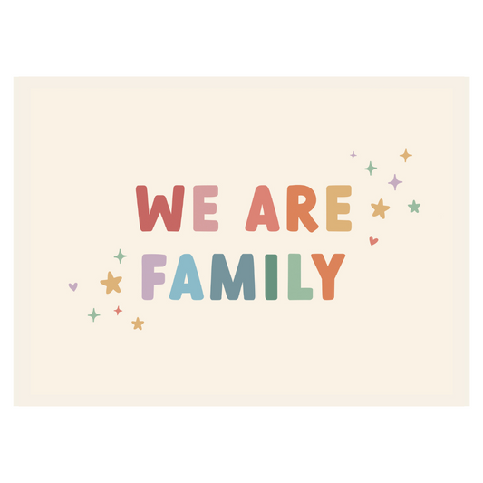 We Are Family Banner (Rainbow)