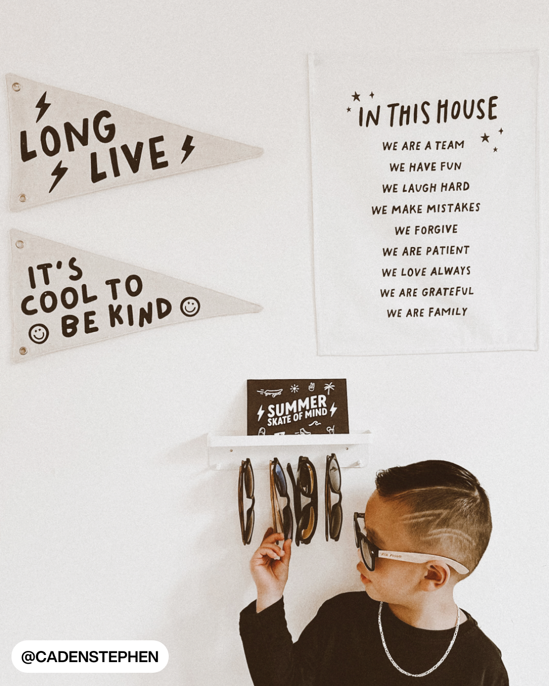 In This House (Black) Banner