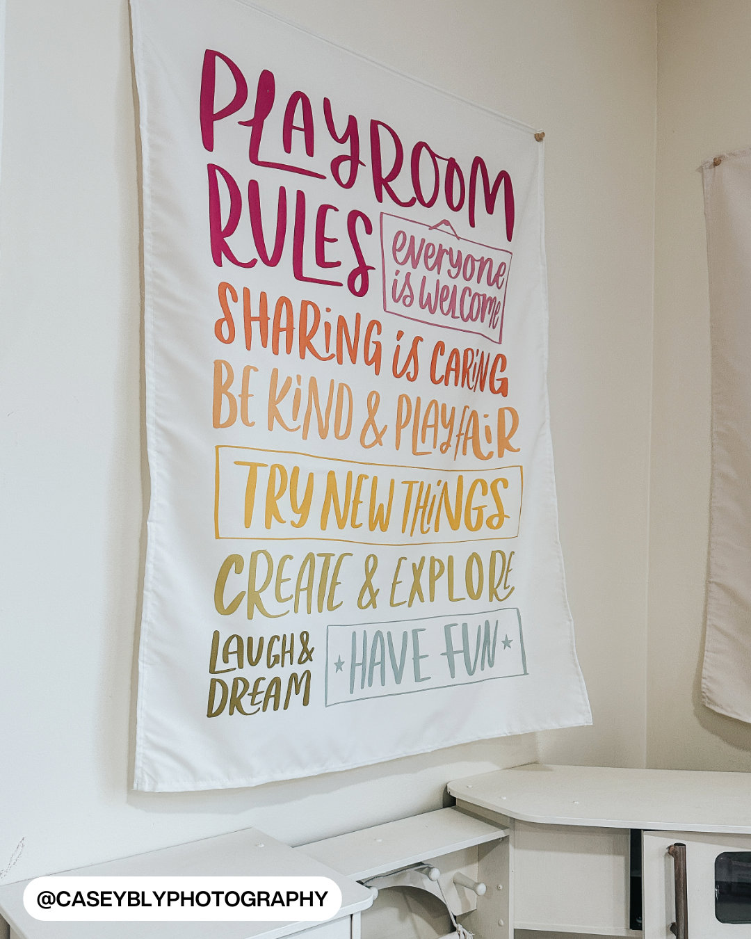 Playroom Rules Banner