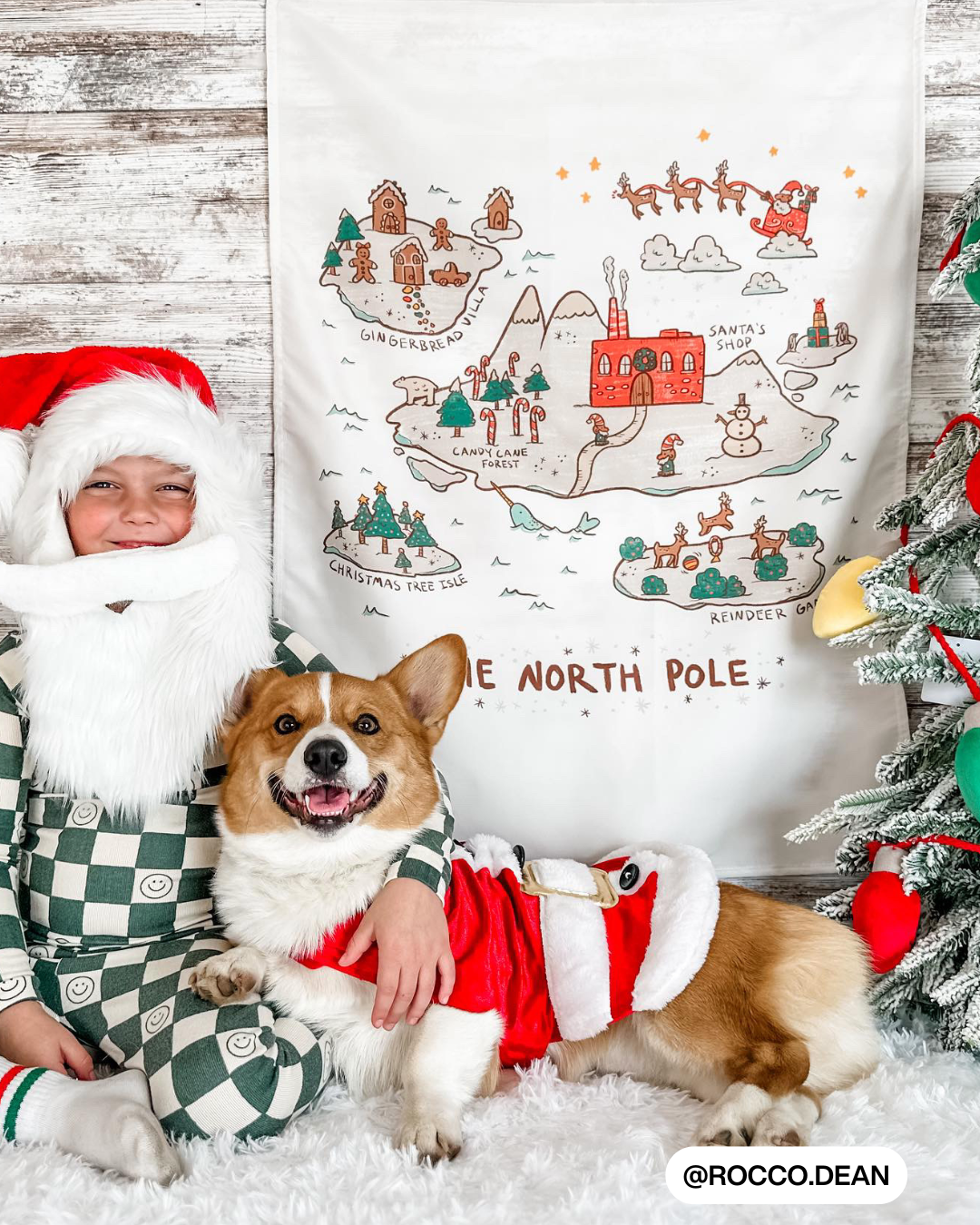 North Pole Map Banner