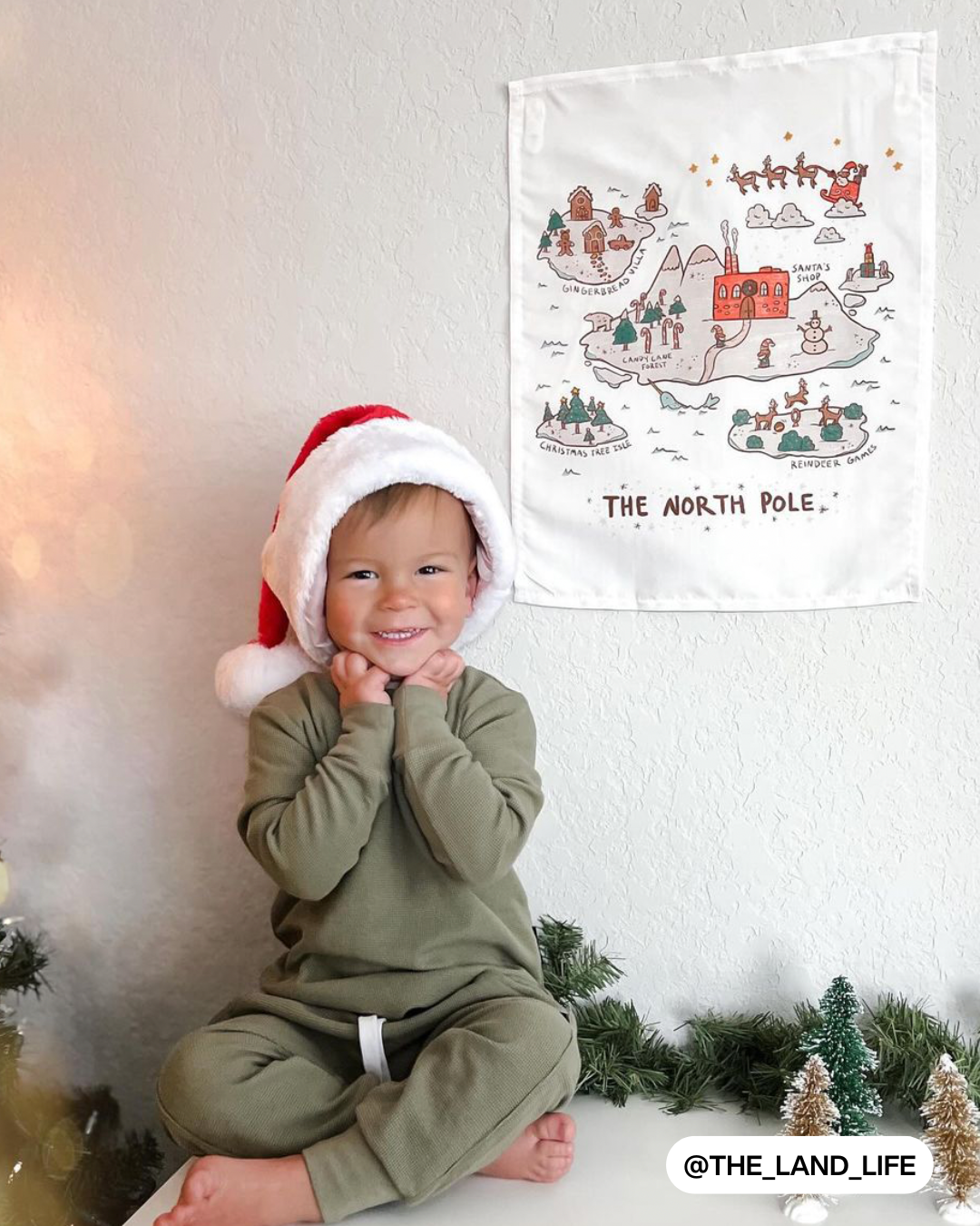 North Pole Map Banner
