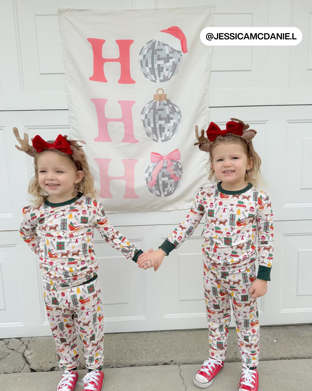 Ho Ho Ho Disco Ball Banner
