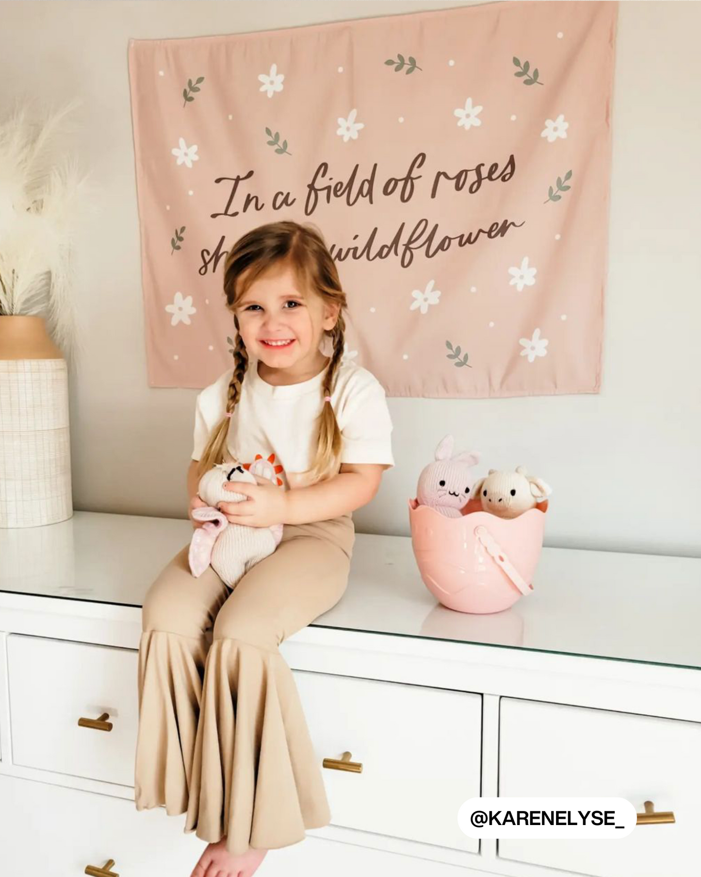 In A Field of Roses She Is A Wildflower Banner