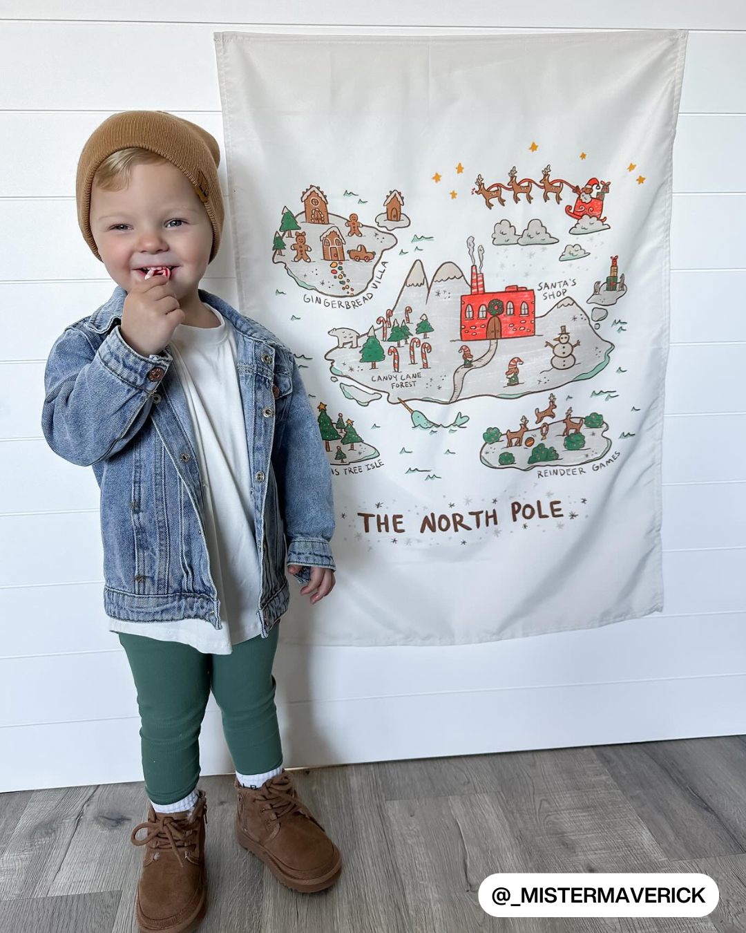 North Pole Map Banner