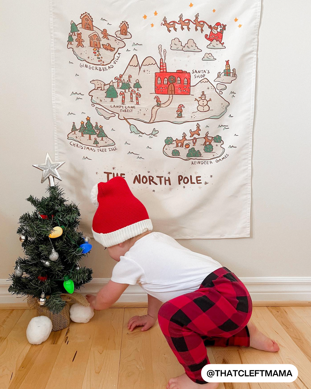North Pole Map Banner