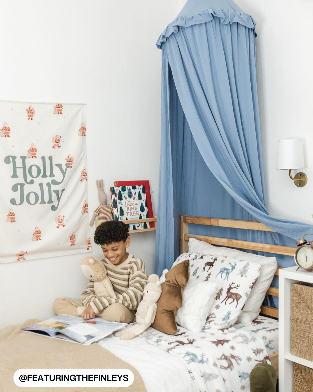 Holly Jolly Santa Banner
