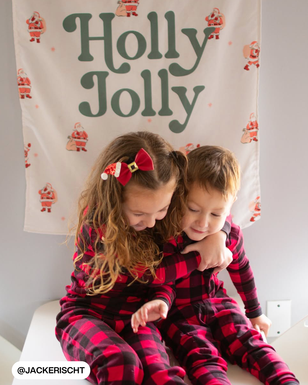 Holly Jolly Santa Banner