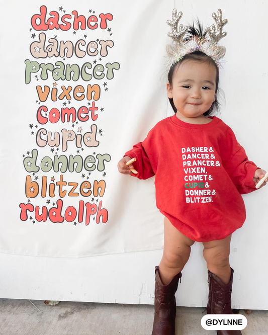 Santa's Reindeer List Banner