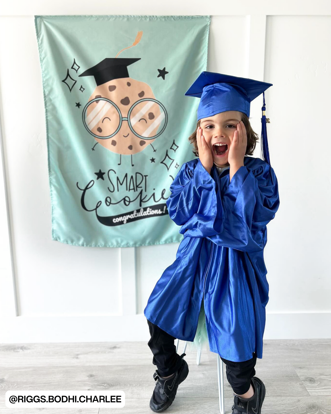 Graduation Smart Cookie Banner (Blue)