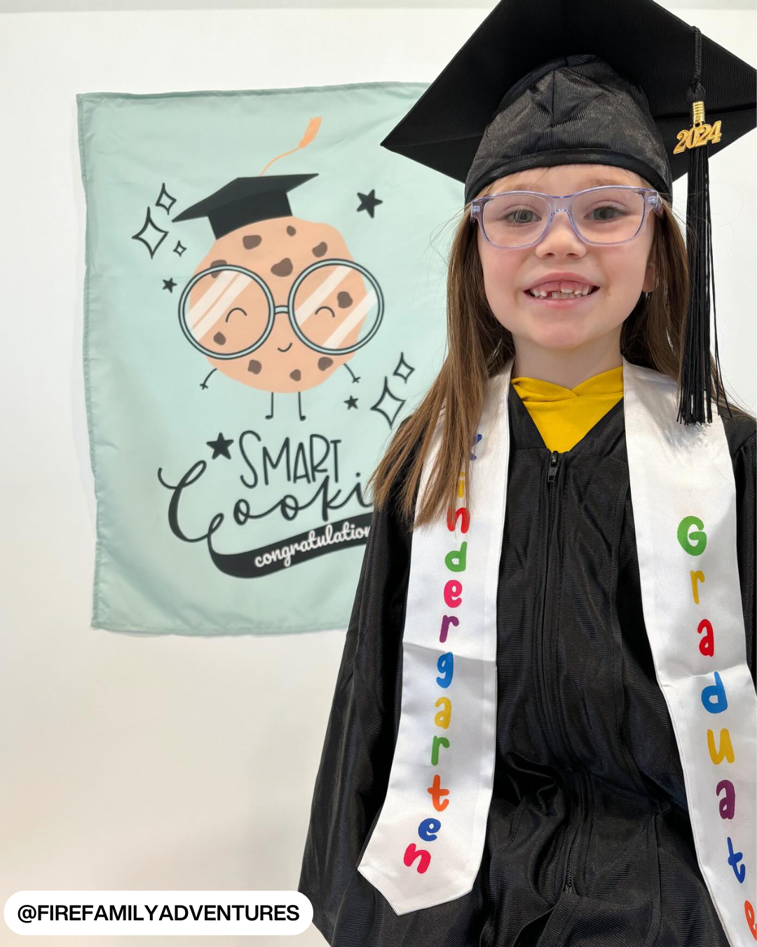 Graduation Smart Cookie Banner (Blue)