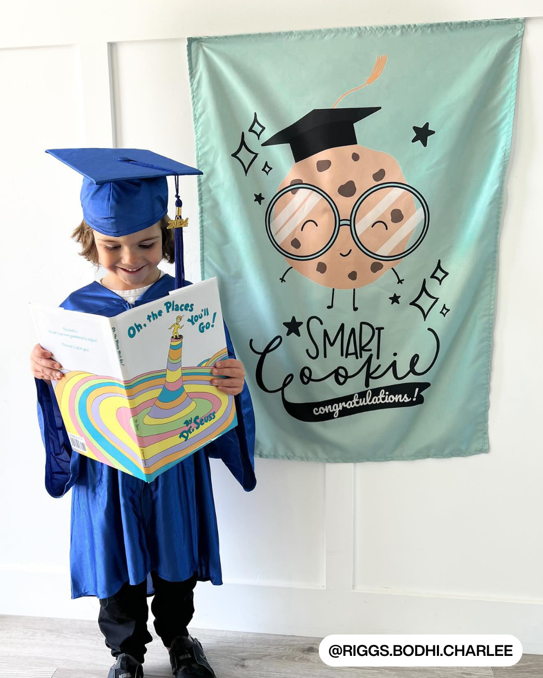 Graduation Smart Cookie Banner (Blue)