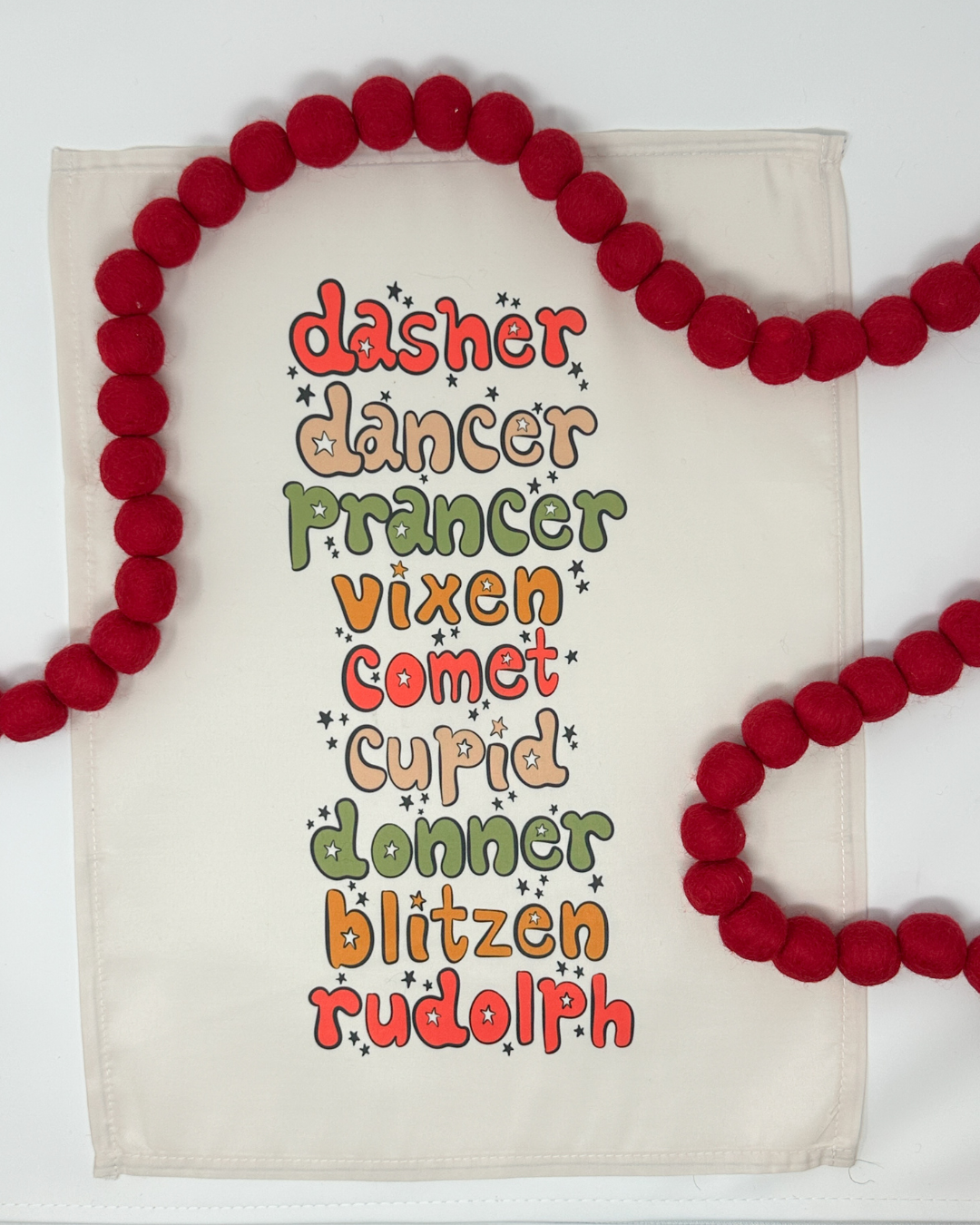 Santa's Reindeer List Banner