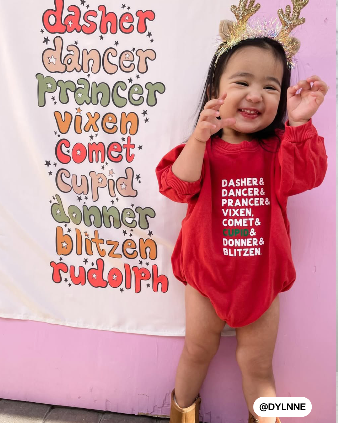 Santa's Reindeer List Banner