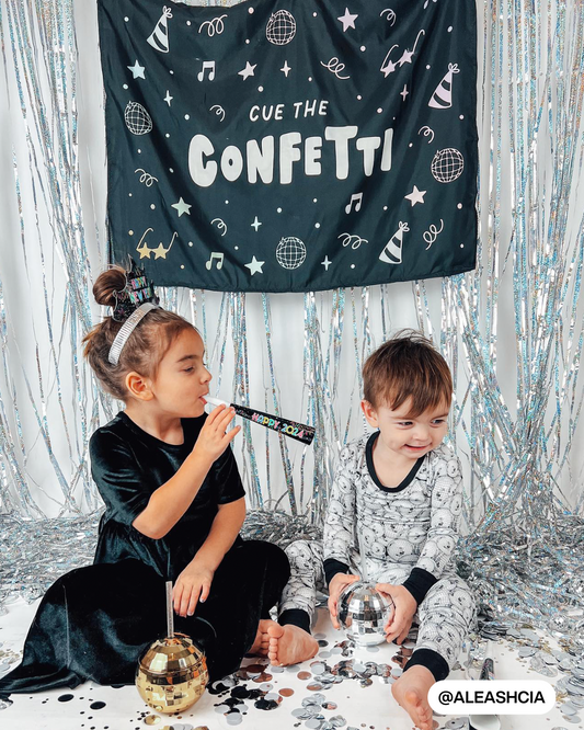 Cue The Confetti Banner (Rainbow)