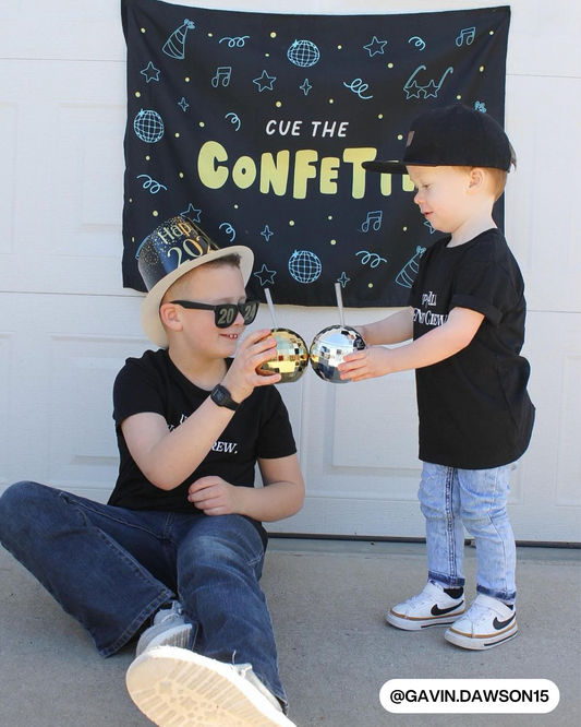 Cue The Confetti Banner (Neon)