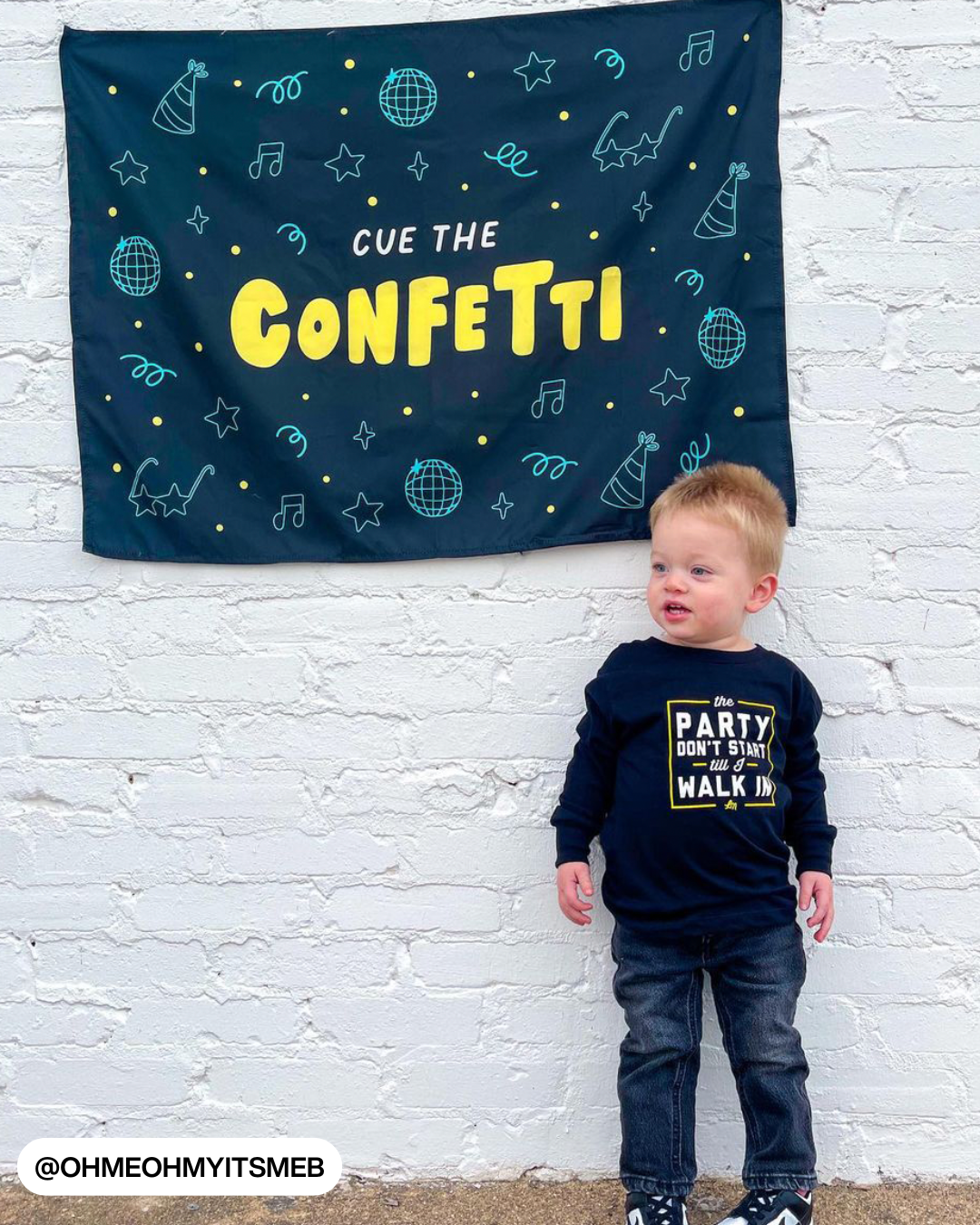 Cue The Confetti Banner (Neon)