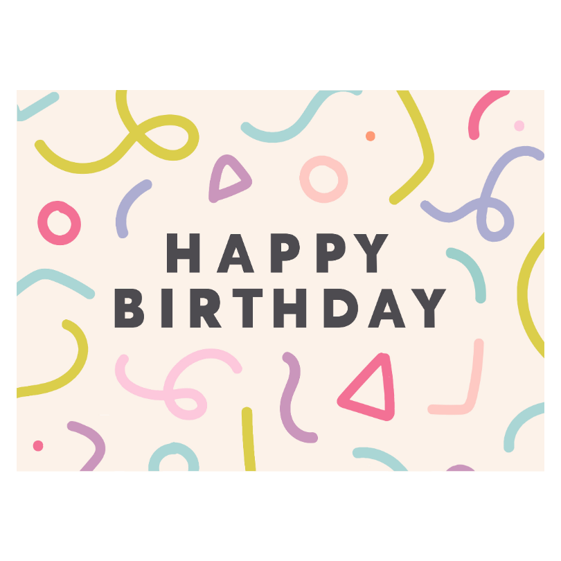Happy Birthday Banner (Colour)