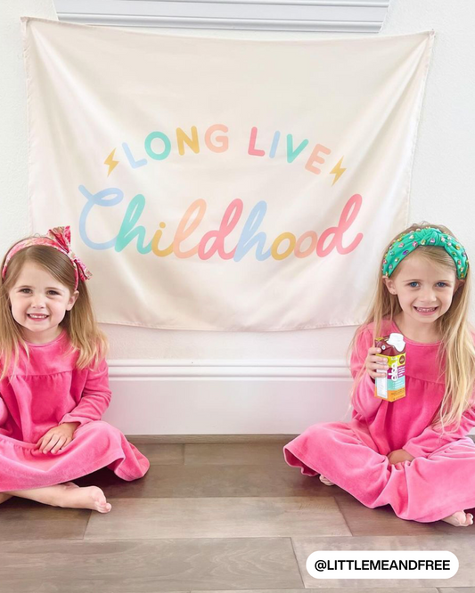 Long Live Childhood Banner (Pastel)