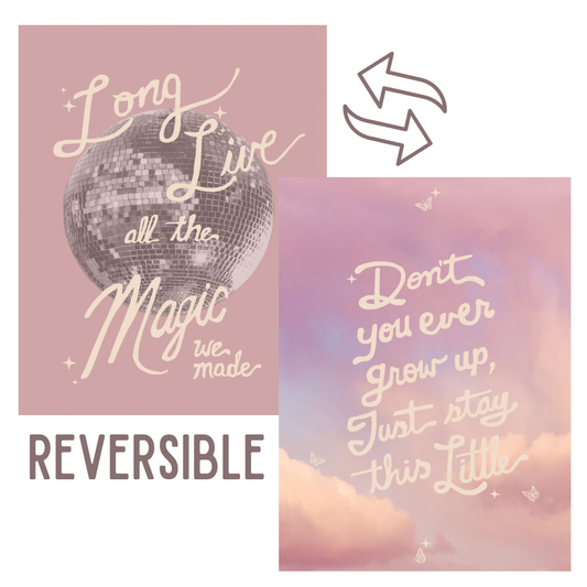 TS Long Live / Never Grow Up Reversible Banner