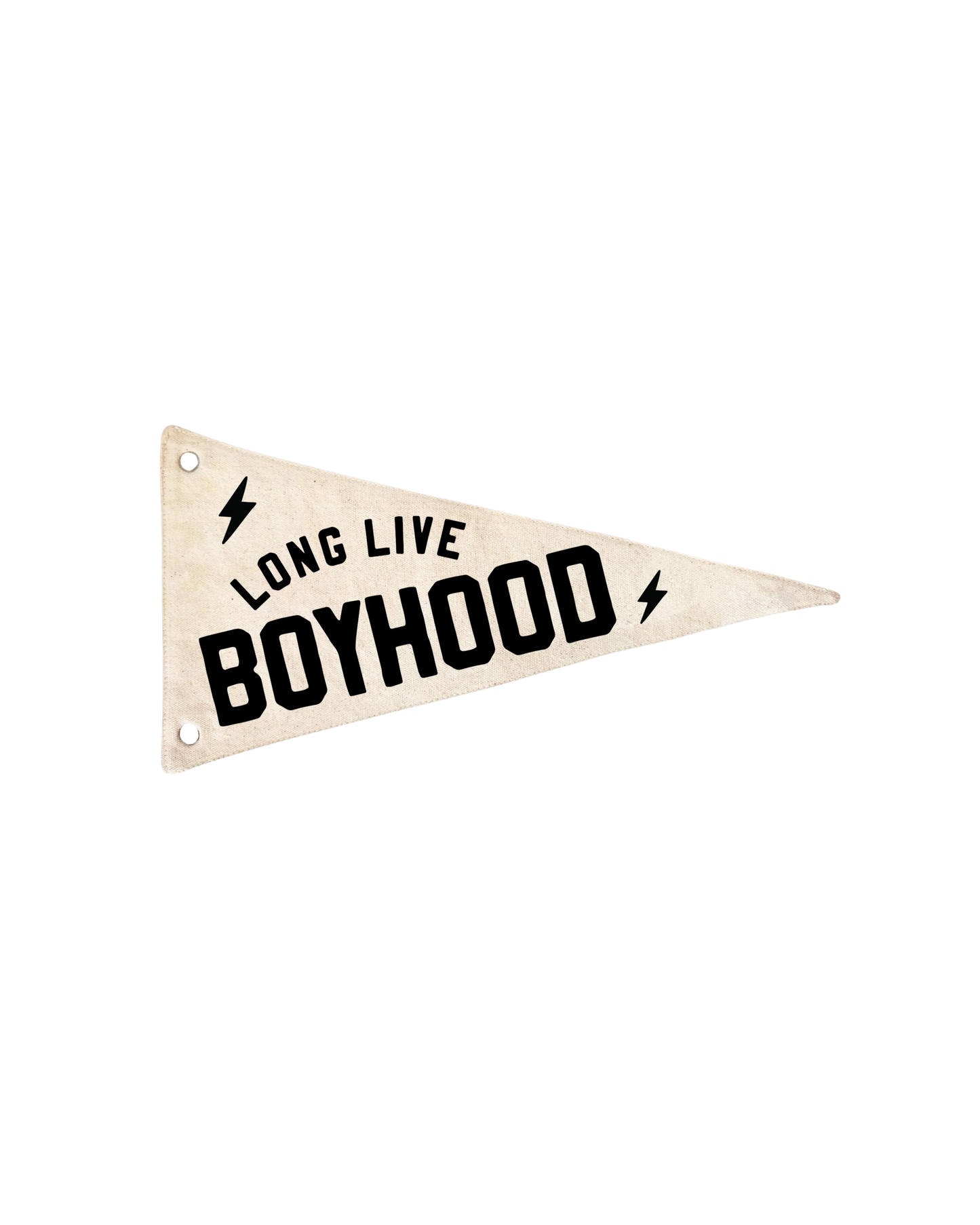 Long Live Boyhood Canvas Pennant Flag