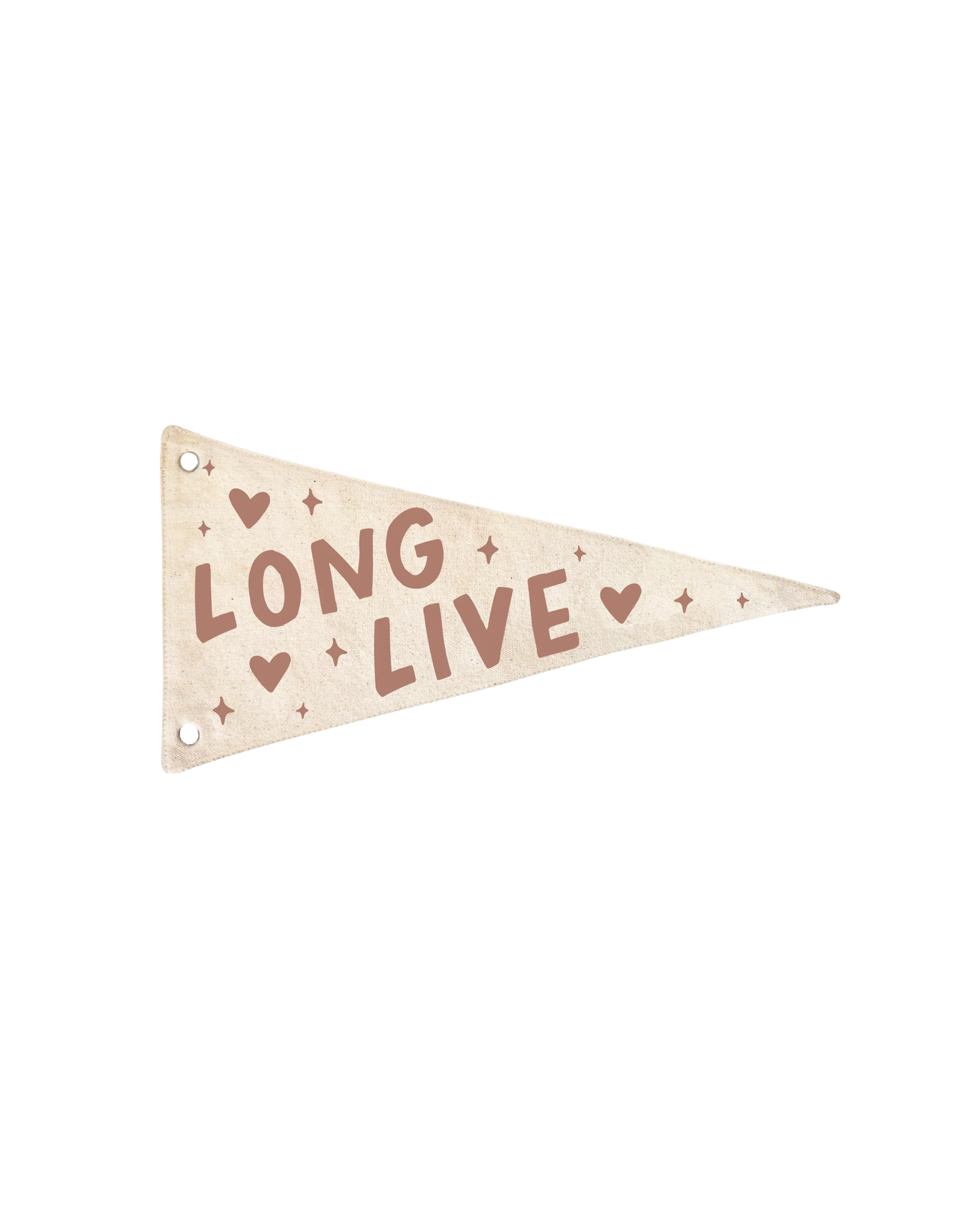Long Live (Hearts) Canvas Pennant Flag