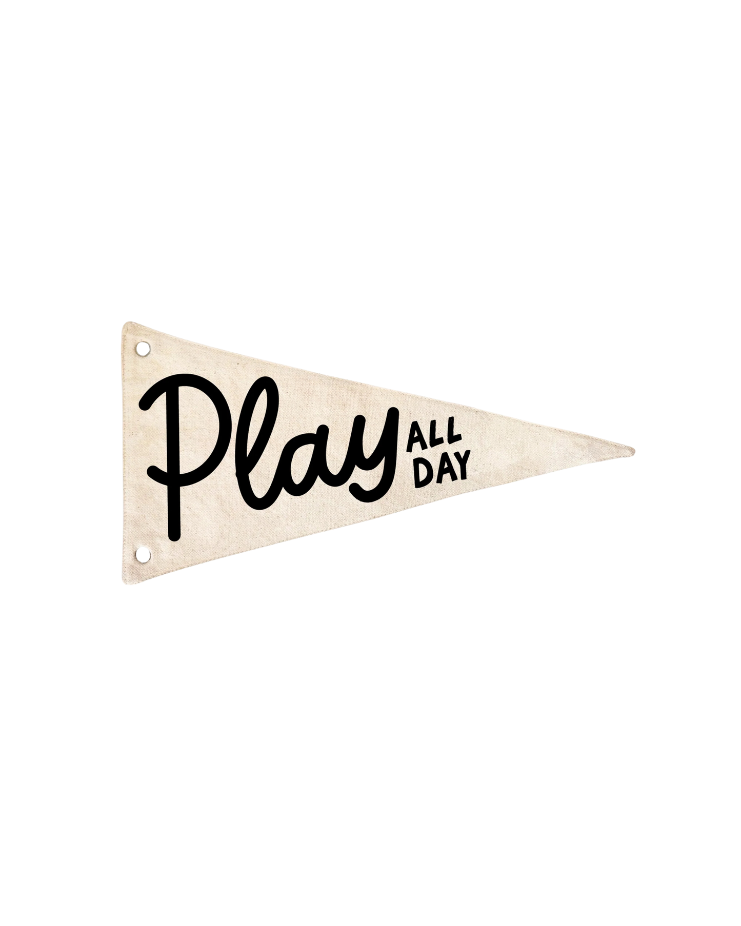 Play All Day Canvas Pennant Flag