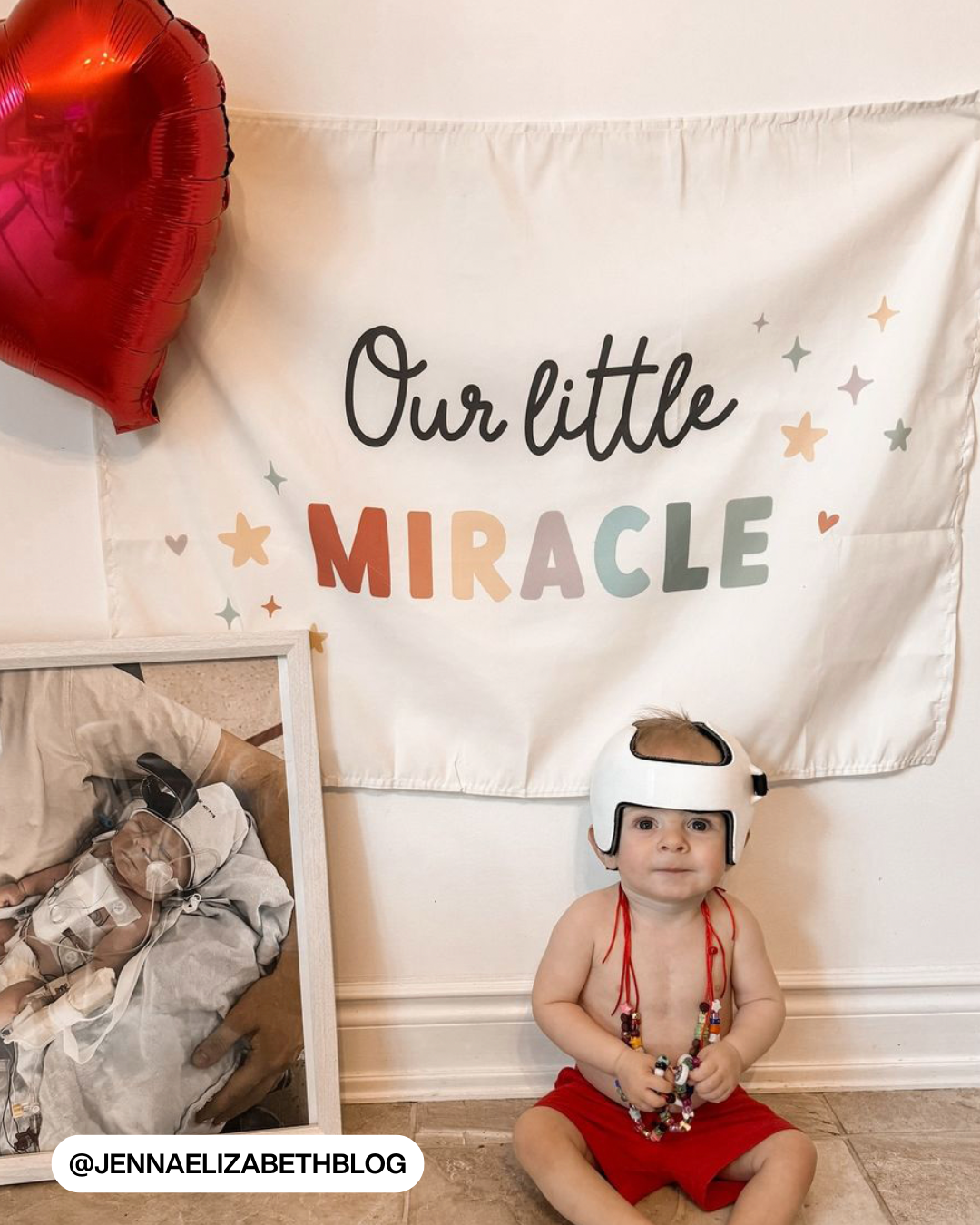 Our Little Miracle Banner (Rainbow)